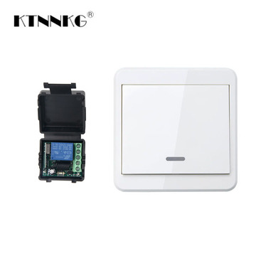 12v单路门禁模块无线开关遥控按钮学习型1拖4带延时设置433mhz