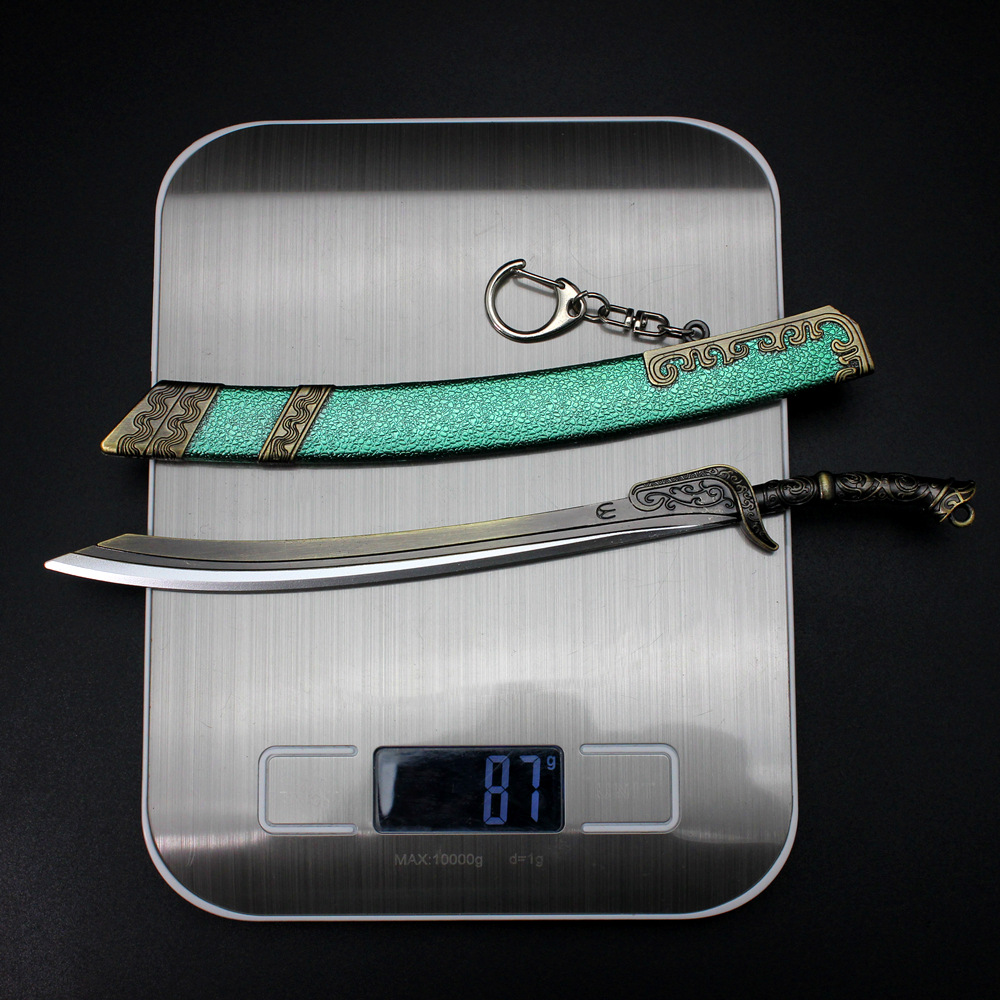 有翡周边兵器 周翡 破雪刀合金模型钥匙扣摆件22cm