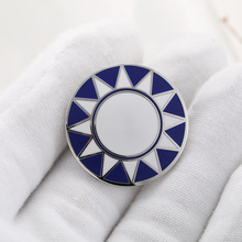 影视剧珐琅合金太阳花徽章民国勋章电影道具抗战国军旗帜胸章帽徽