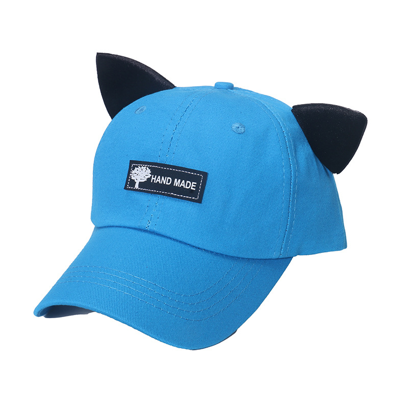 Cute Cat Ears Glasses Pilot Baseball Cap Female Summer All-Match Fashionmonger Street Cool Sunglasses Peaked Cap Male