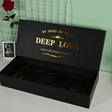 圣诞情人节礼物包装盒 i love you心语心愿香皂花礼盒生日礼品