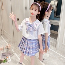 jk水手服套装少女制服裙子正版女童儿童学院风小学生全套春装夏季