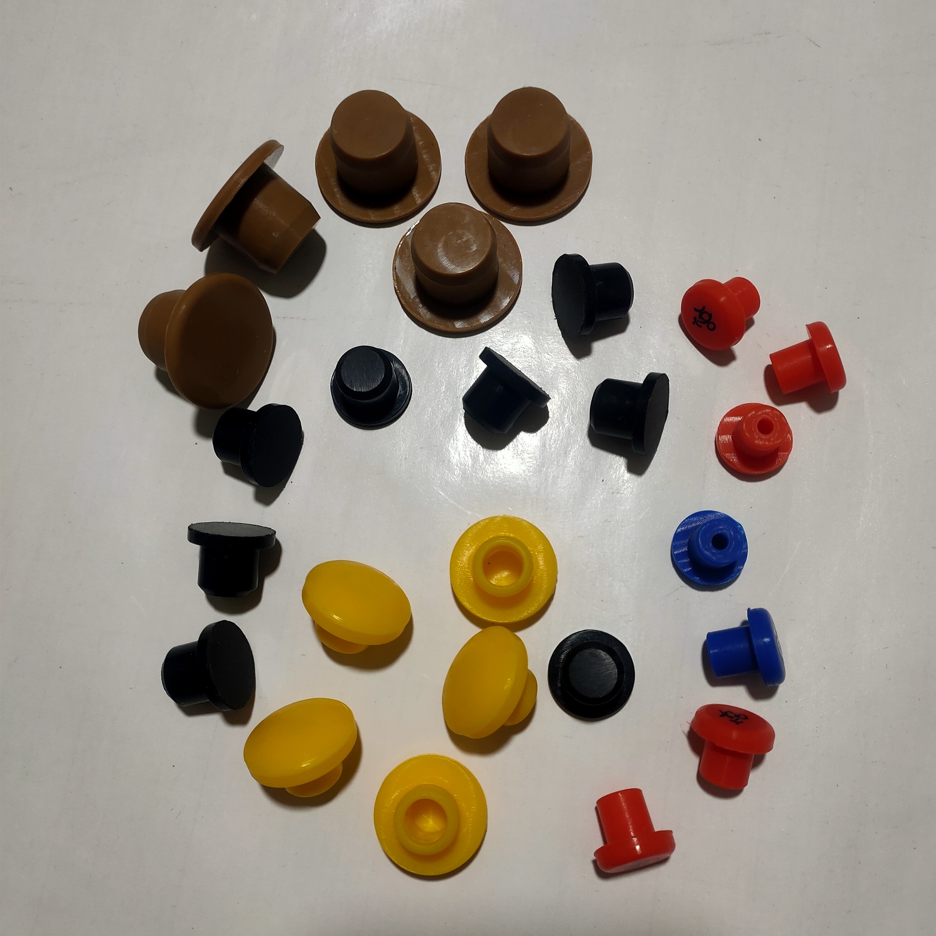 工厂批发酒瓶口t型硅胶密封塞盲孔卡扣橡胶塞医用丁基锥形密封塞