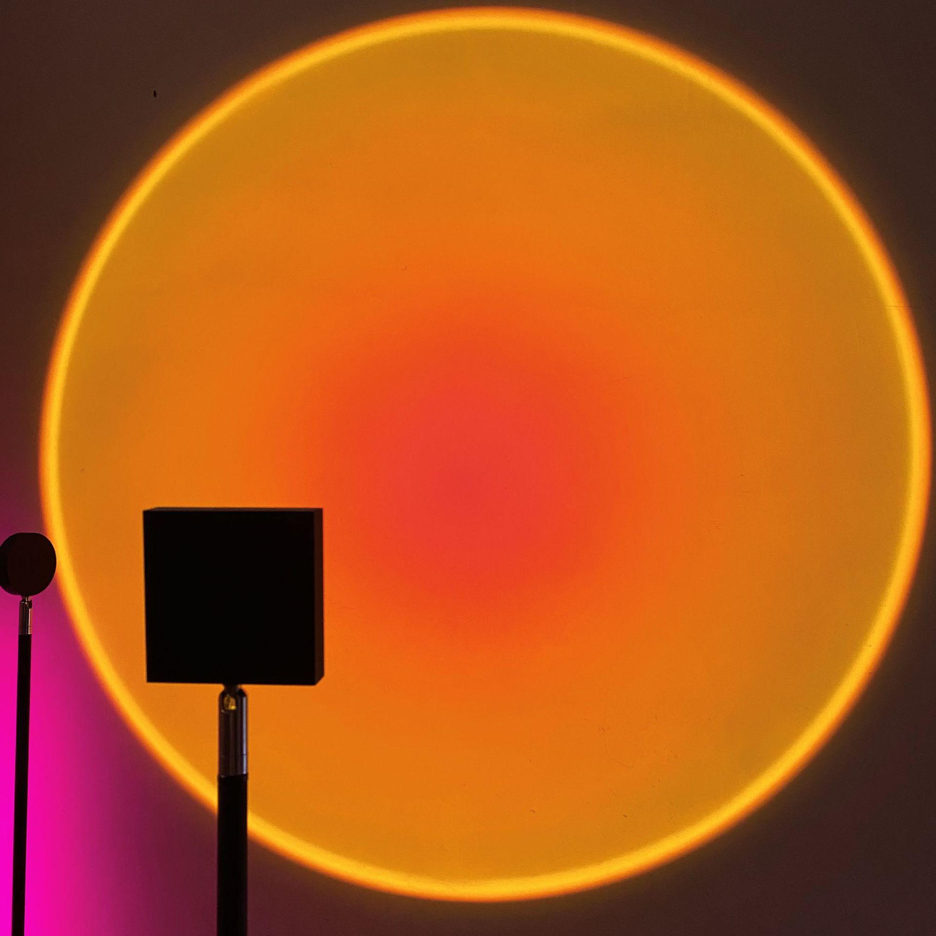 日不落灯 客厅灯led落地灯夕阳落日投影夕阳灯日不落地台灯吸顶灯