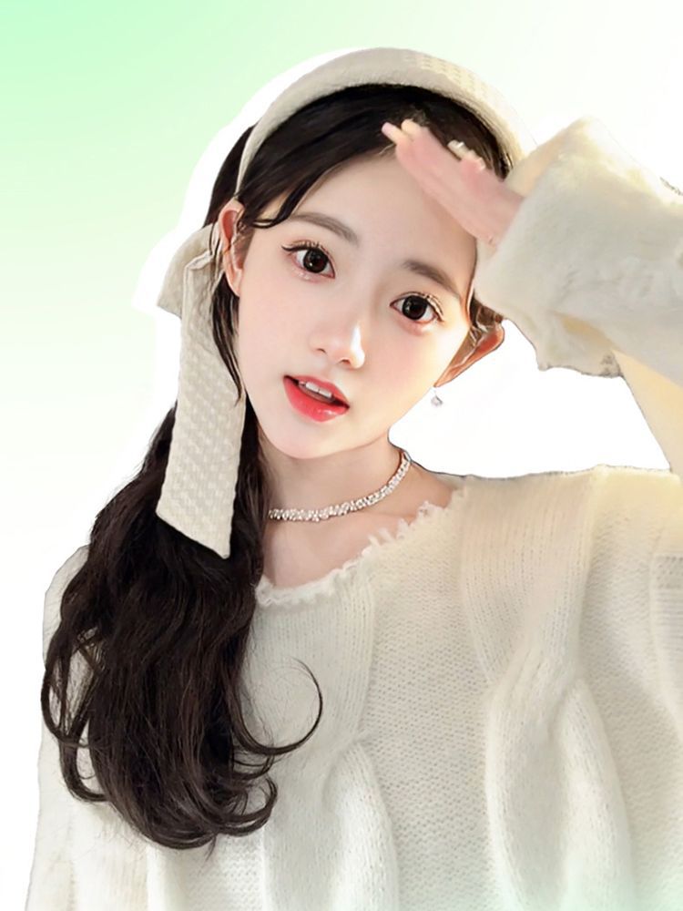 假发发箍半头套女感羊毛卷仿真高颅顶头窟接发片人发刘海长发蓬松