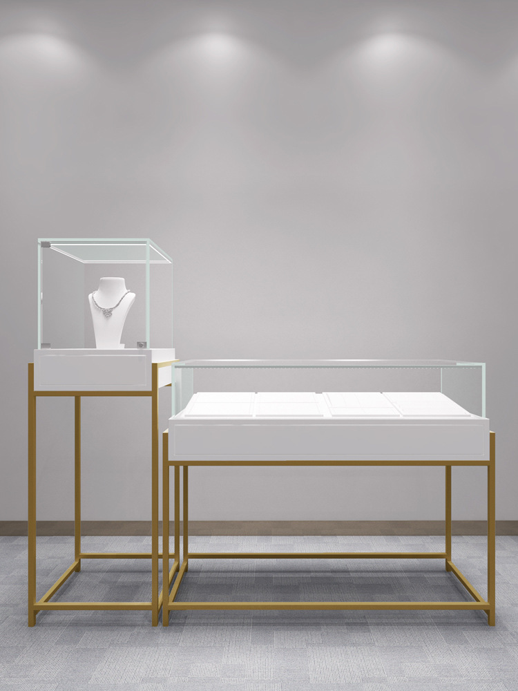珠宝展示柜 玻璃白银首饰陈列柜服装店铺饰品展柜相册展示柜台
