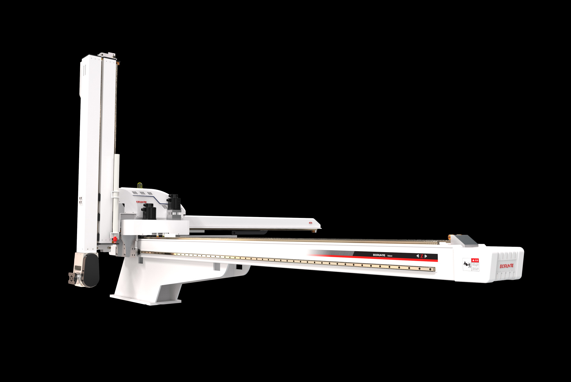 borunte大型五轴三轴牛头机械手注塑机械手开放式桁架