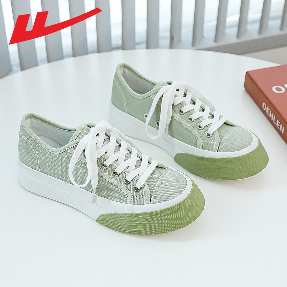 回力帆布鞋女鞋百搭韩版2021新款休闲低帮板鞋布鞋女潮流帆布鞋
