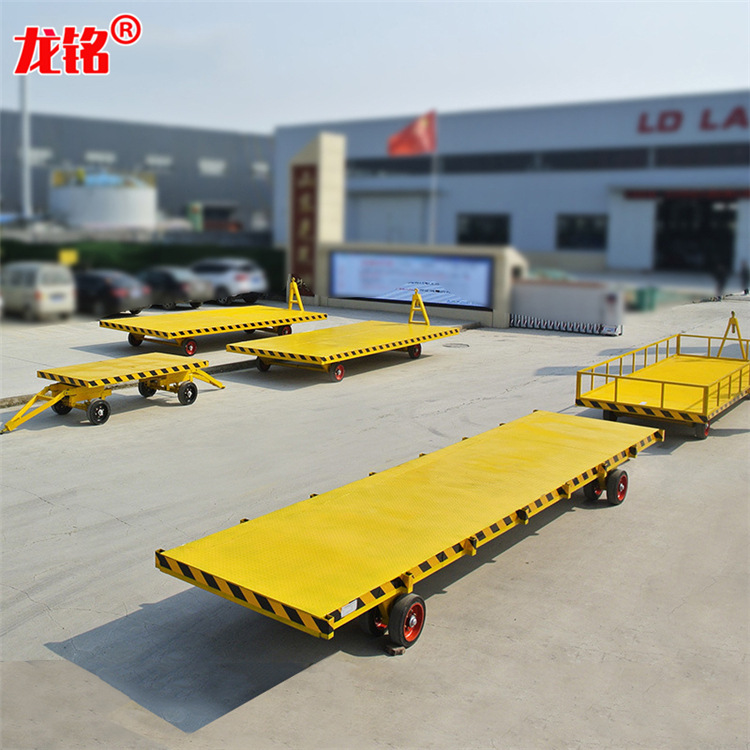 定制重型拉货平板车拖车平板2吨机场物流码头港口小型
