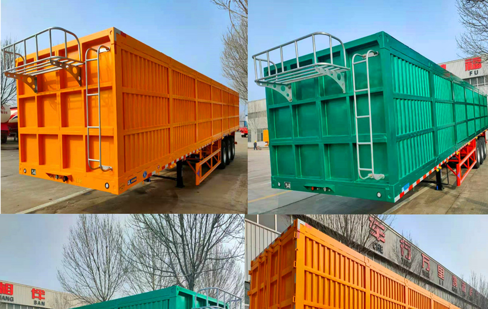 供应出口厢式半挂车厢式货车封顶密封厢式挂车单开门厢式半挂车