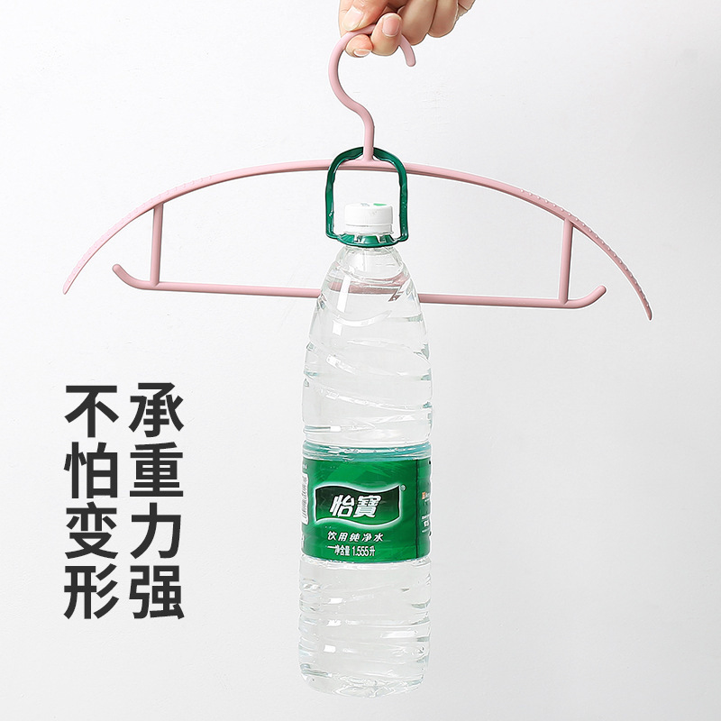 Non-Slip Traceless Hanger Thickened Household Clothes Hanger Wide Shoulder Clothes Hanger Plastic Hanger European Style Clothes Hanger Can't Afford Bag