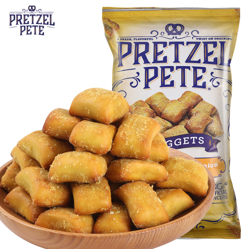 美国进口 pretzel/培珀莉蜂蜜芥末味脆饼干 膨化食品休闲零食270g