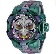 INVICTA幻彩小丑新款现货巴西热销 英弗它系列男士钢带石英手表