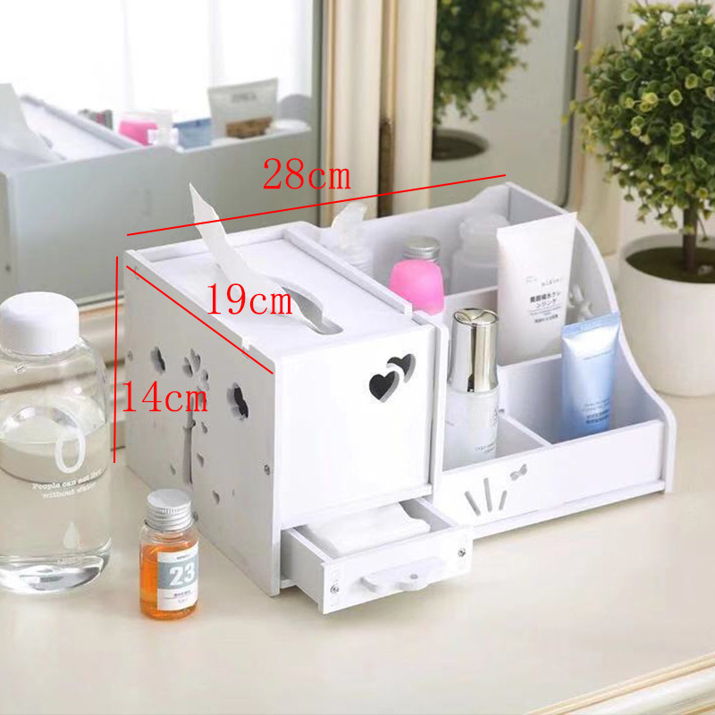 Simple Napkin Box Multifunctional Plastic Removable Tissue Box Household Living Room Coffee Table Desktop Remote Storage Box