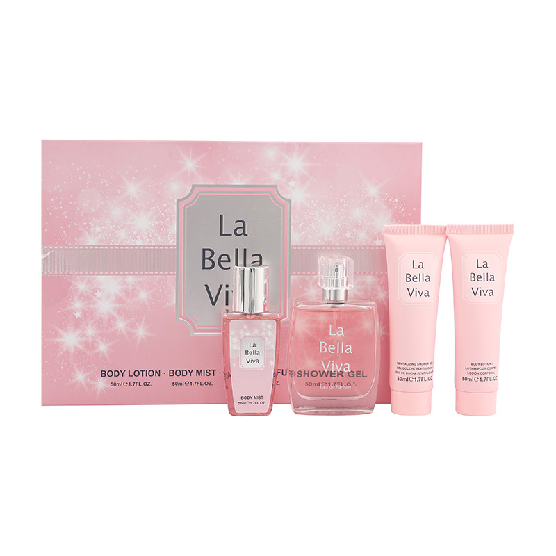 Foreign Trade Popular Style Body Lotion Perfume Four-Piece Set Perfume for Women Set Christmas Fragrance Gift Box Perfumes