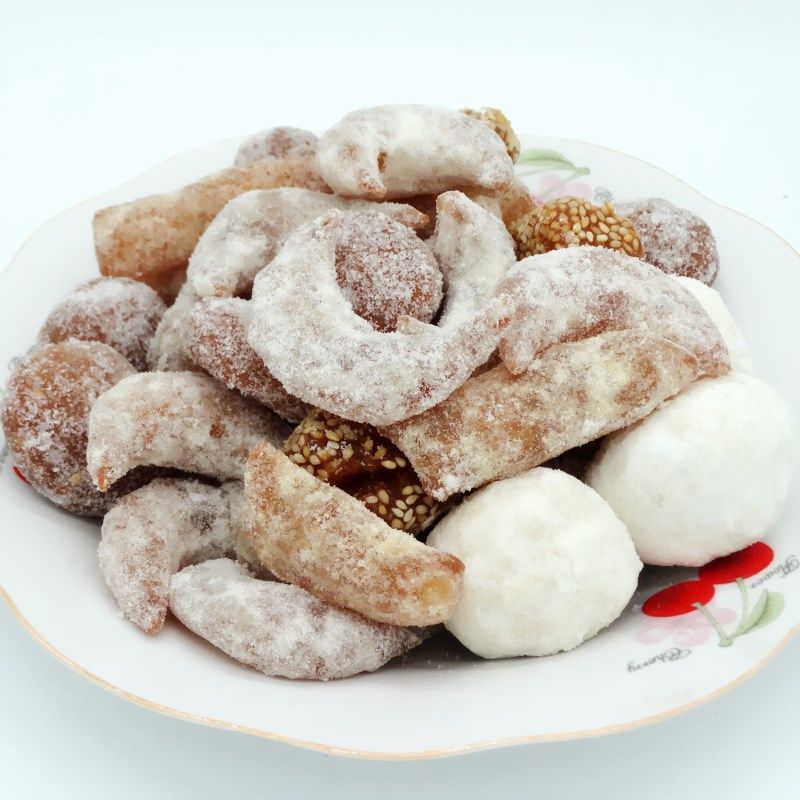 河南特产小吃果子传统糕点麻果一口酥羊角蜜梅豆角500克点心零食