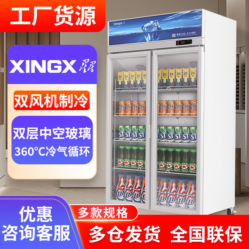 星星商用啤酒饮料展示柜冷藏柜冰箱商用冷藏展示柜冰柜保鲜柜冰柜