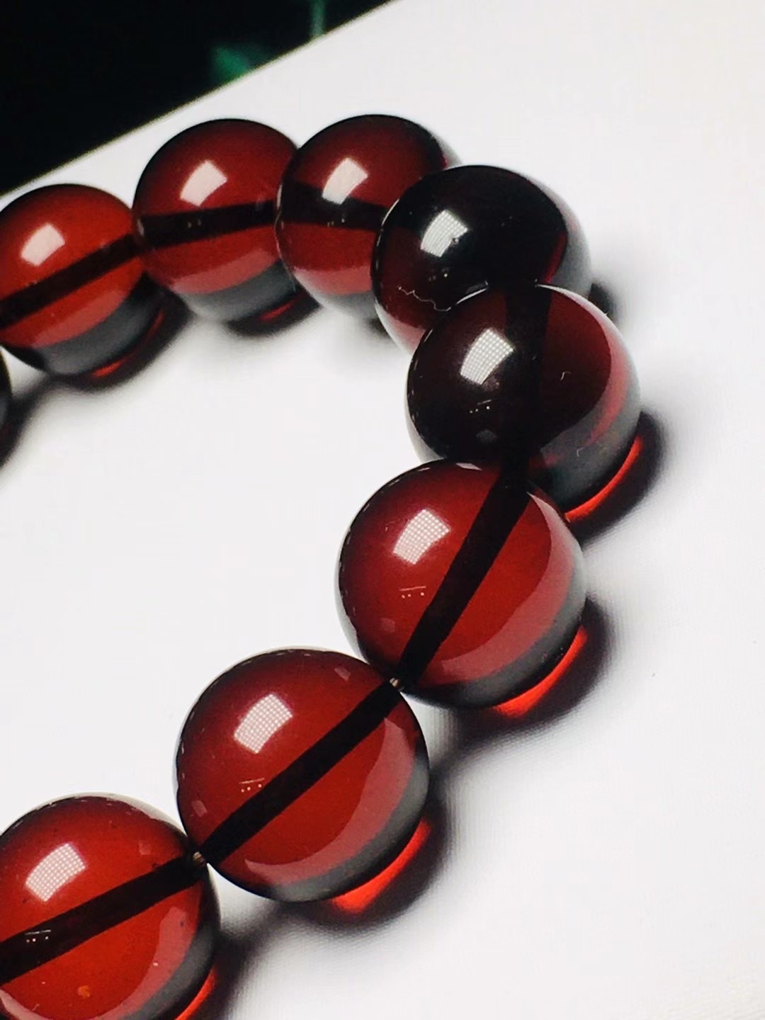 血珀琥珀手珠念珠佛珠男款女士红珀蜜蜡老蜡原矿文玩礼品手串手链