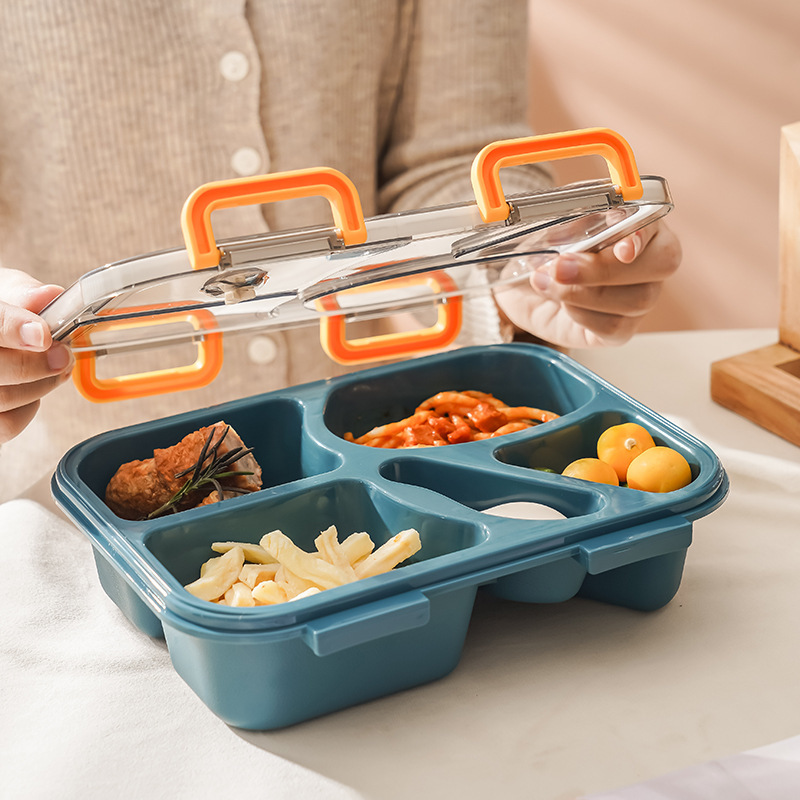 Microwave Oven Heating Lunch Box Office Worker Light Food Lunch Box Student Lunch Fast Food Packing Box Lunch Box Picnic Cross-Border