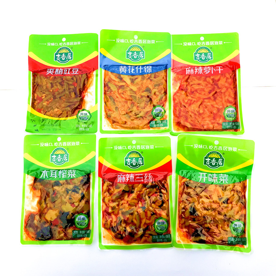 临期处理吉香居红油泡菜四川特产方便即食下饭榨菜萝卜干酱腌咸菜