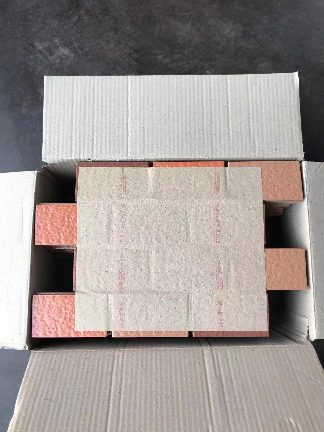 佛山 三色纸皮砖60*108mm外墙砖 乡村自建房出租房 别墅通体瓷砖