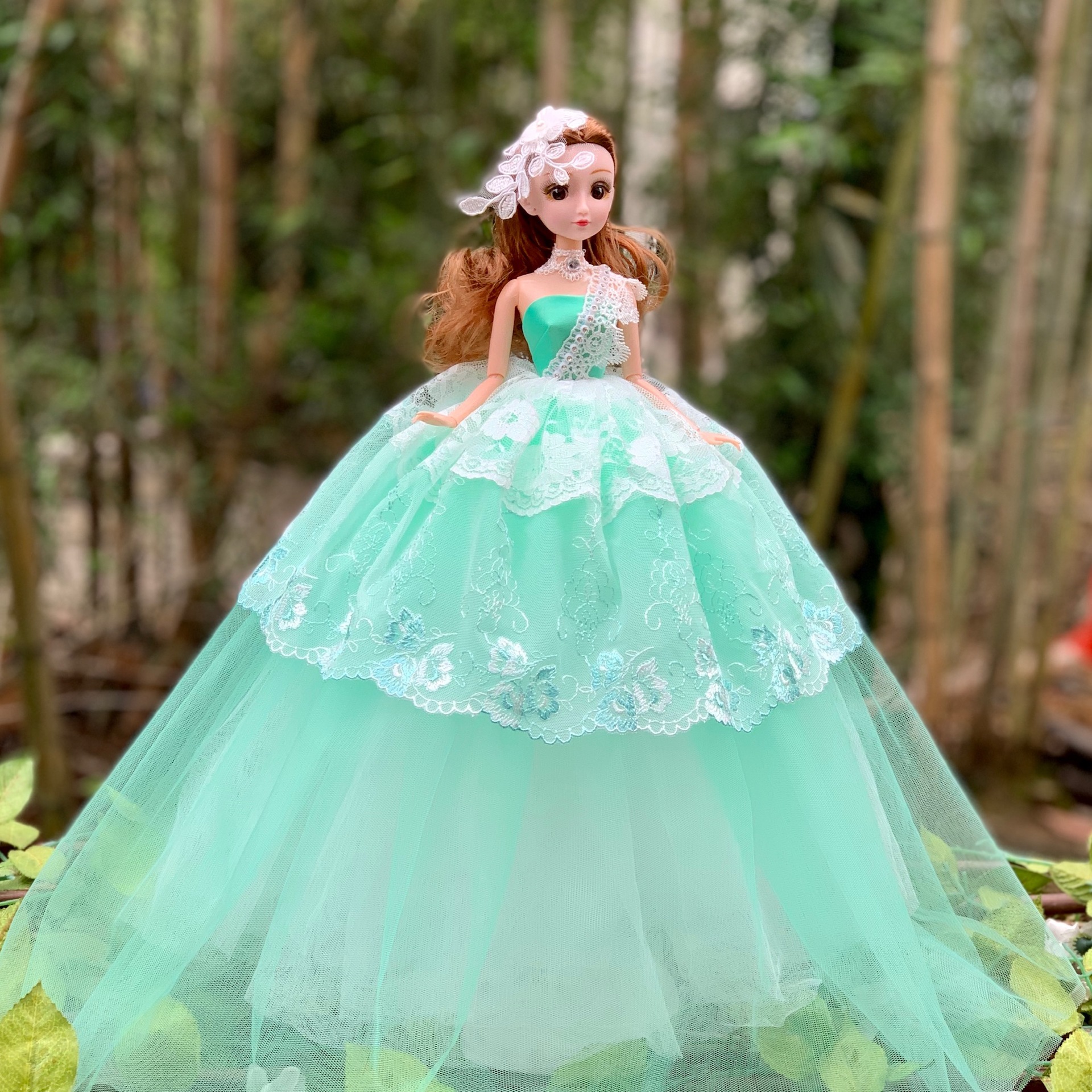 婚纱娃娃大号绣美人单个女孩玩具儿童节礼物公仔洋娃娃50厘米