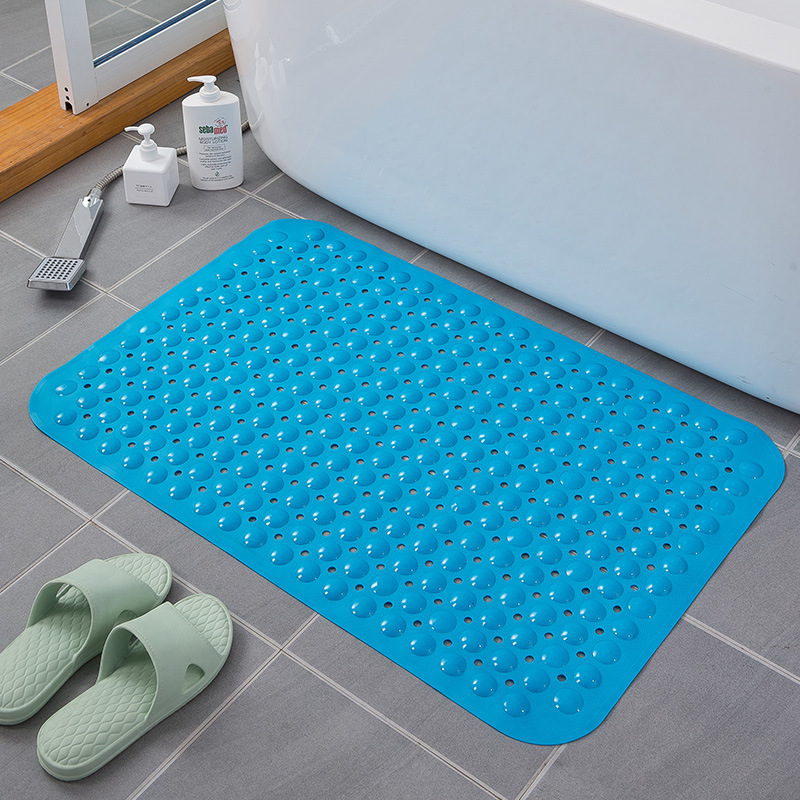 Bathroom Non-Slip Mat Bathroom Toilet Bath Non-Slip Mat Shower Room Foot Mat with Suction Cup Bathtub Anti-Fall Mat