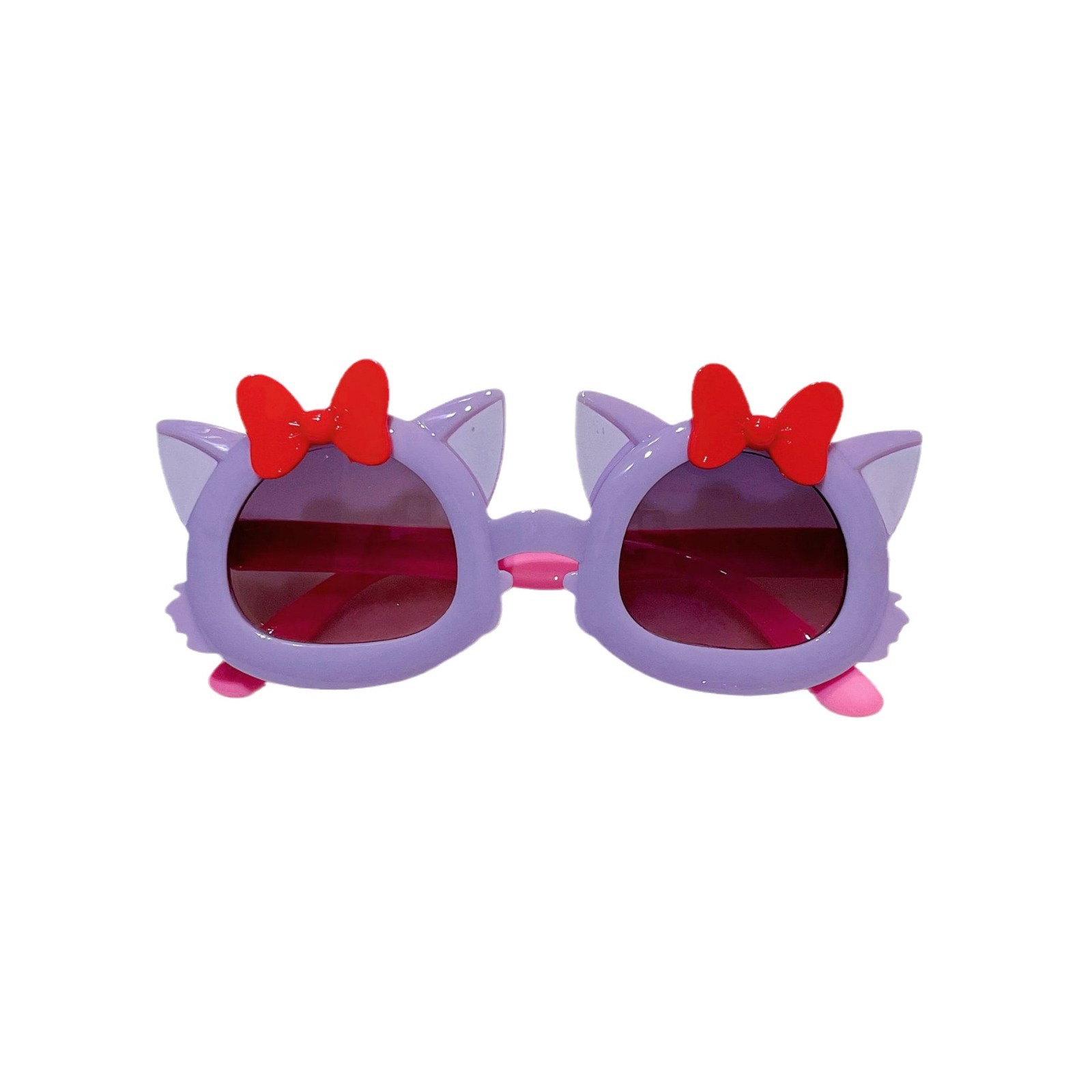 Bowknot Kitten Sunglasses Kid's Eyewear Sun-Proof UV-Proof Sunglasses Trendy Men and Girls Decorative Colorful Toys