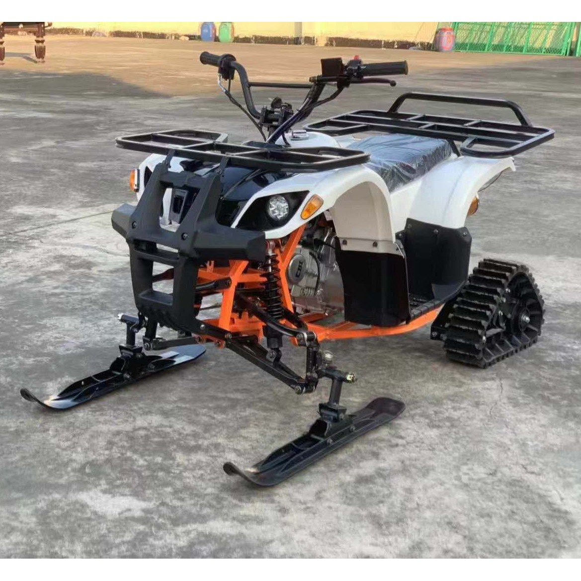 125cc小公牛雪地沙滩车四轮越野履带式摩托车汽油滑雪成人雪橇车