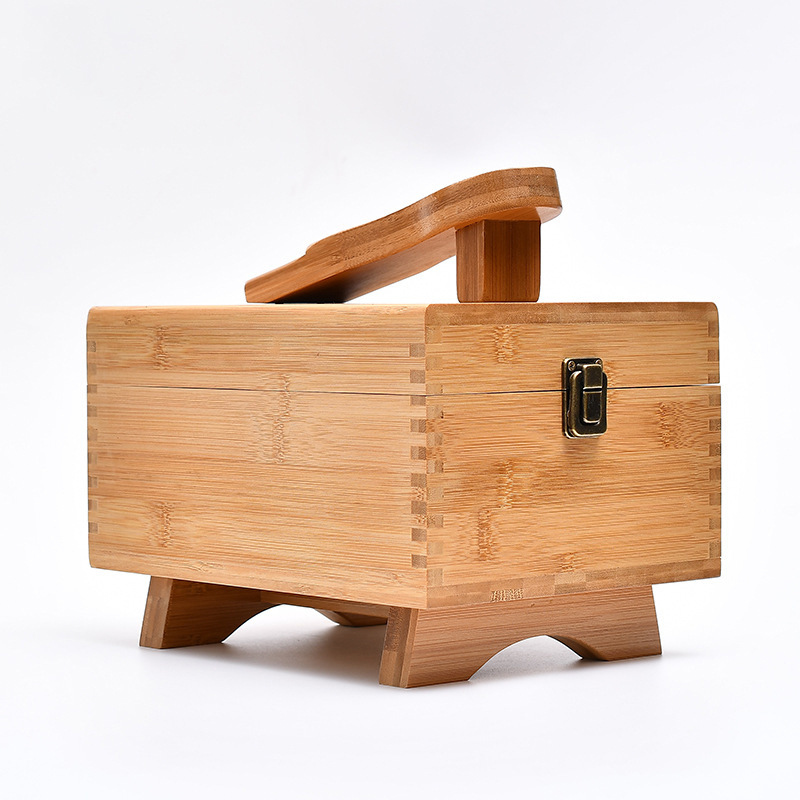 现货批发家用擦鞋箱牛皮纸包装套装 擦鞋用品现代简约荷木擦鞋箱