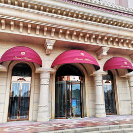 别墅花园门头窗台圆弧篷半圆弧形篷横弧雨棚酒店户外防雨遮阳篷蓬