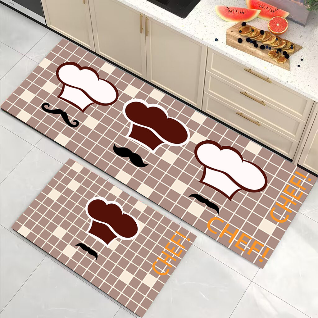 Modern Simple Diatom Ooze Floor Mat Long Oil-Absorbing Water-Absorbing Quick-Drying Floor Mat Household Easy-Care Non-Slip Kitchen Blanket