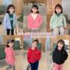 Tong Bin girl Korean Edition Western style Hooded coat baby Winter clothes new pattern children Plush leisure time Sweater Cardigan