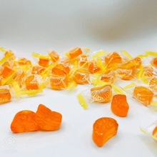 桔子瓣水果硬糖热销东北传统橘子味硬糖老式小橘瓣水果味硬糖批发