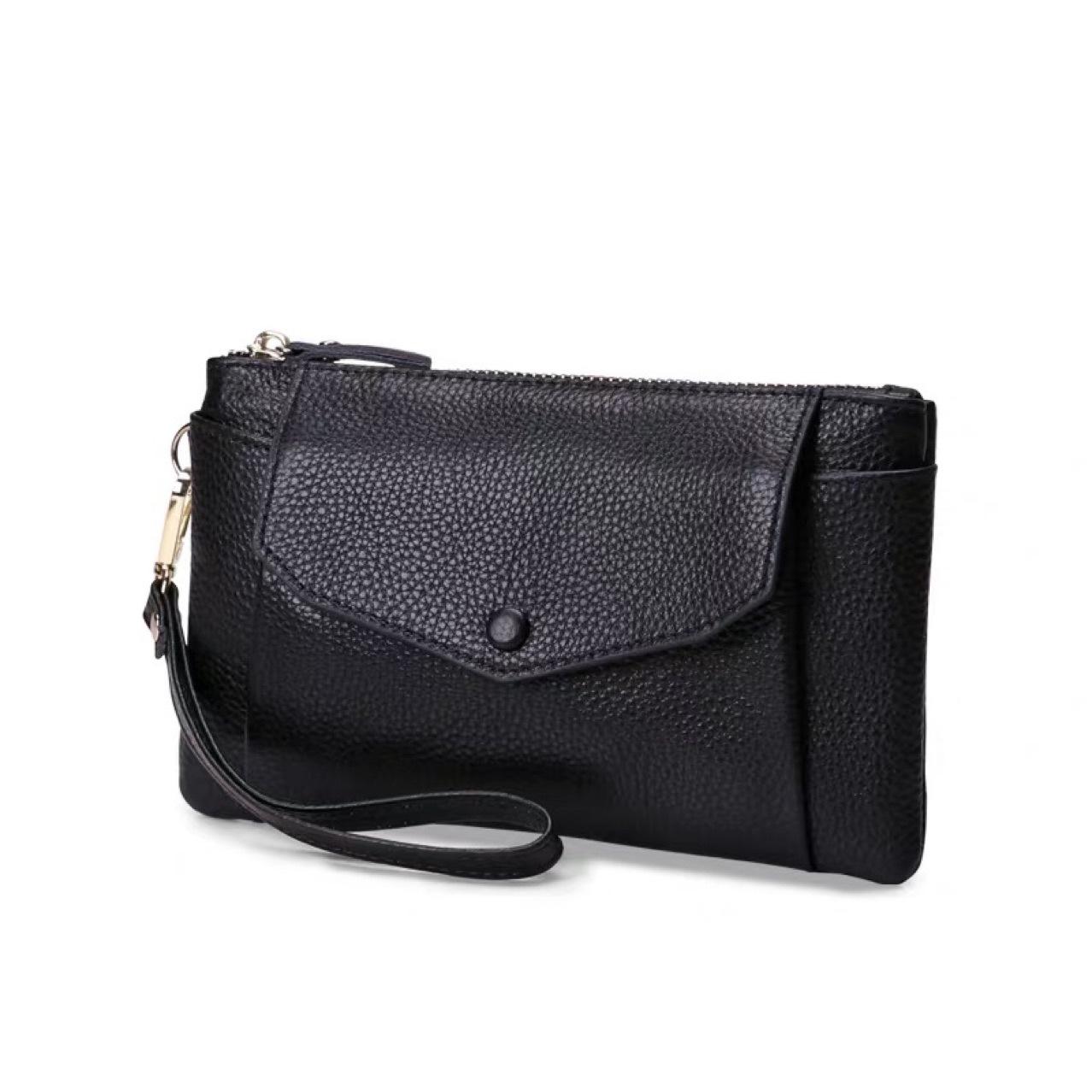 真皮信封包女士手拿包2021新款中年妈妈手机包手拎买菜零钱小手包