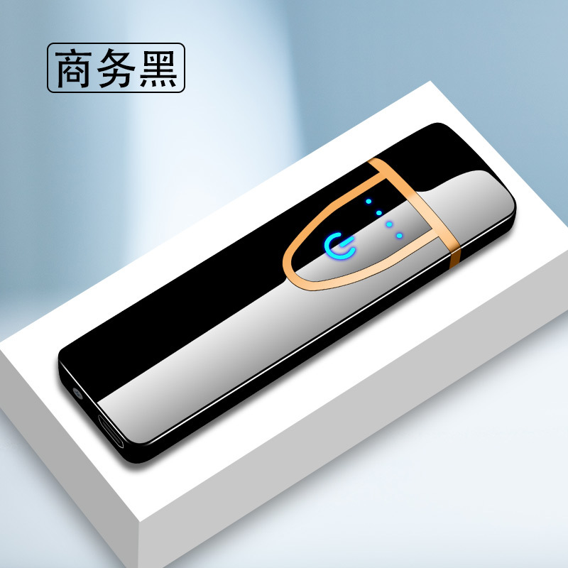 New Plastic USB Fingerprint Touch Sensor Charging Lighter Small and Convenient Cigarette Lighter Can Do Logo Advertising