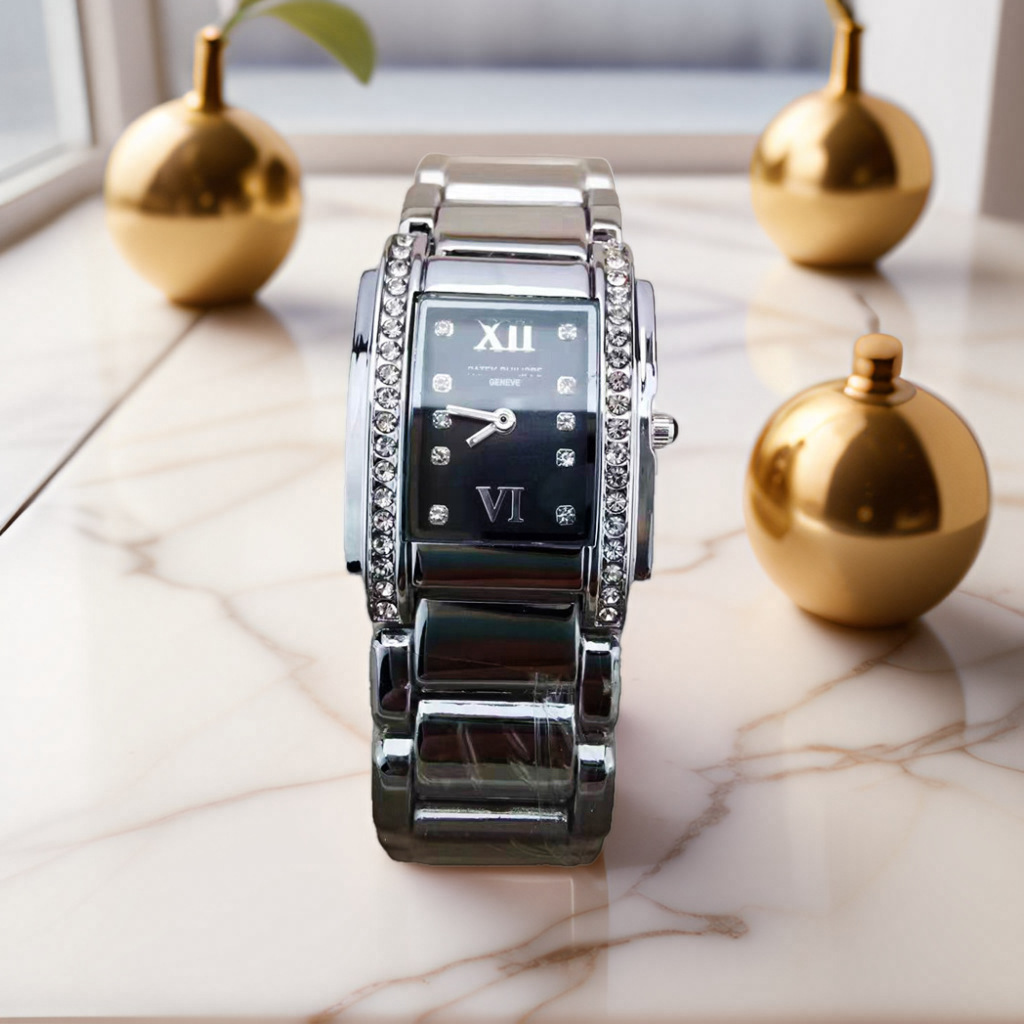 源头工厂简约气质钢带手表批发女士小众轻奢个性方盘防水石英手表