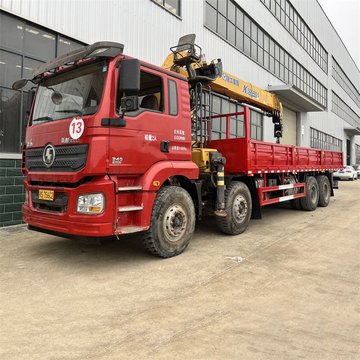 19年6月陕汽德龙大型随车吊转让 徐工16吨5节臂 货箱8米2 车况精