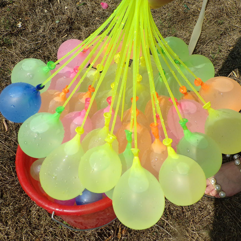 水气球儿童玩耍小气球200个每包彩色游戏气球 游乐场打靶气球