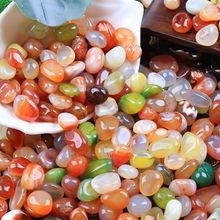 南京雨花石原石天然水培鹅卵石多肉铺面鱼缸盆栽七五彩色小石头