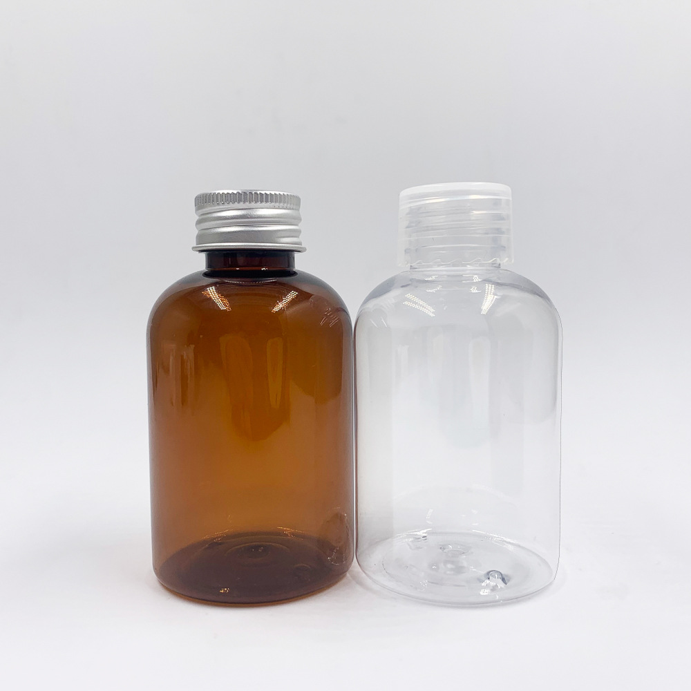 110ml pet瓶子 塑料瓶 滴管瓶 精油瓶 棕色透明 香水分装 消毒喷