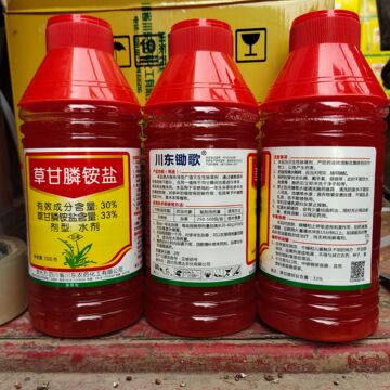 33% 草甘膦铵盐 非耕地杂草水剂 除草剂 川东锄歌 1kg 2.5kg 4kg