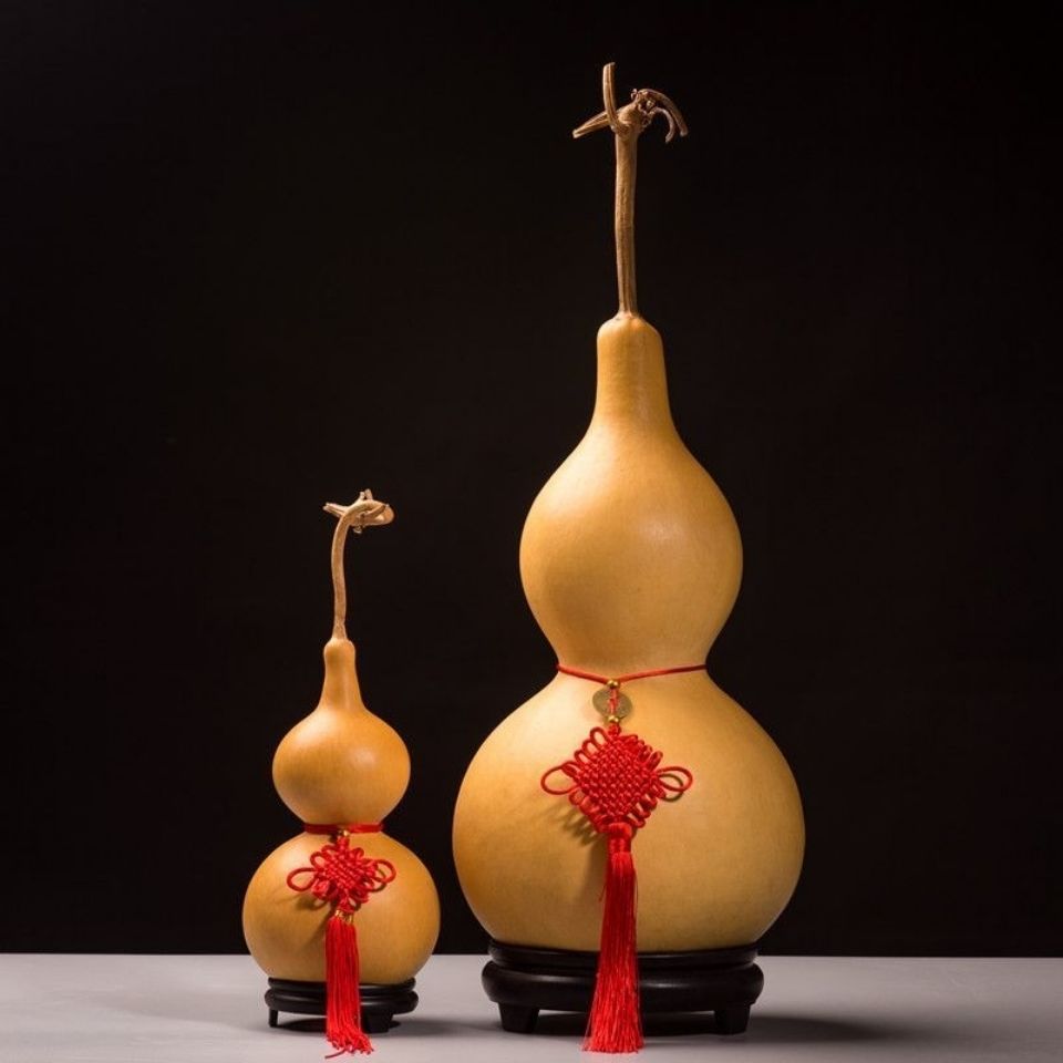 真葫芦挂件大摆件超大巨型中国结手绘客厅办公室玄关家用居家装饰