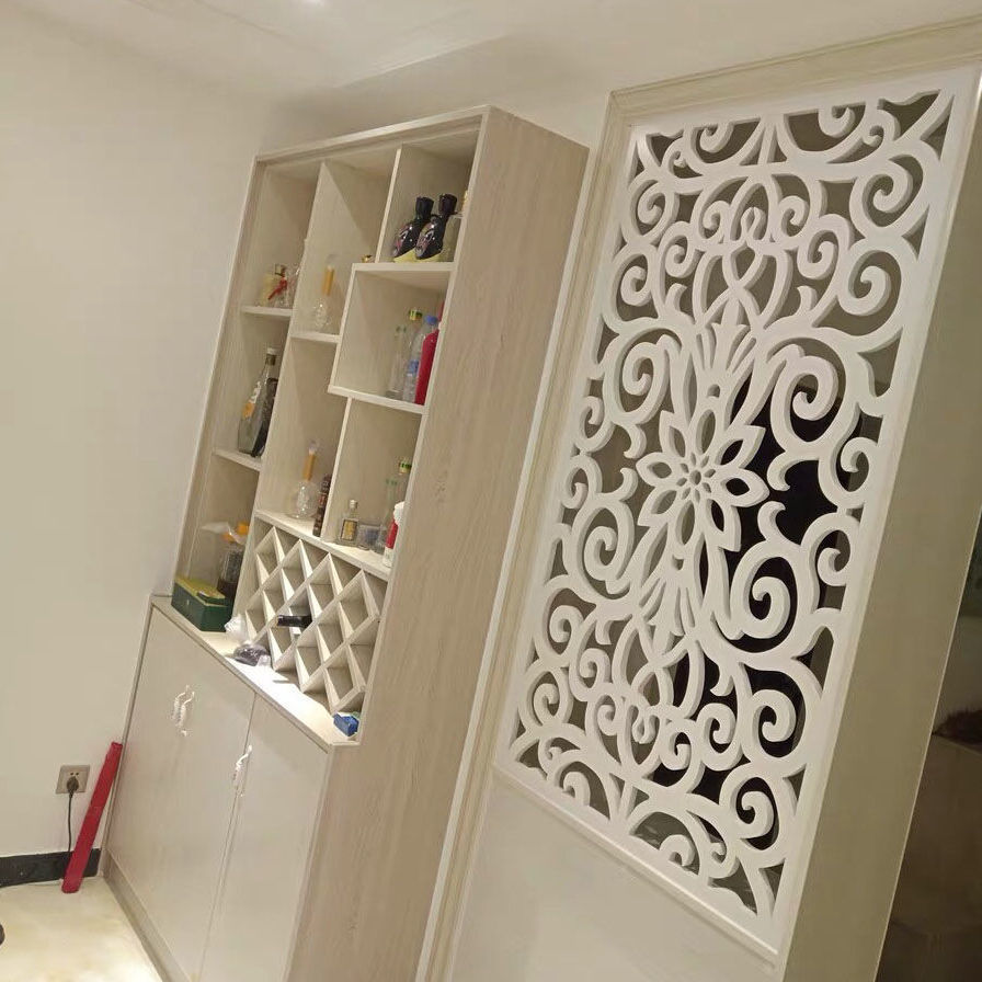 屏风隔断摇头雕花板厨房客厅隔开吊顶花格假窗洞口装饰暖气口饭店