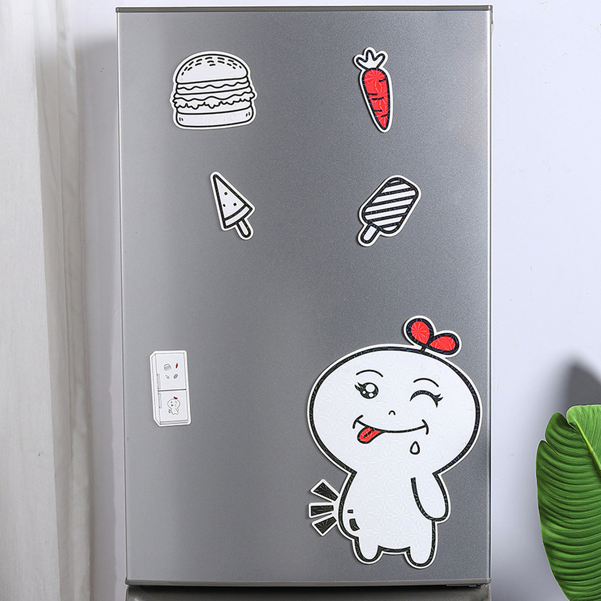 eva卡通冰箱贴纸 自粘笑脸冰箱贴冰柜贴纸厨房装饰贴儿童玩具贴纸
