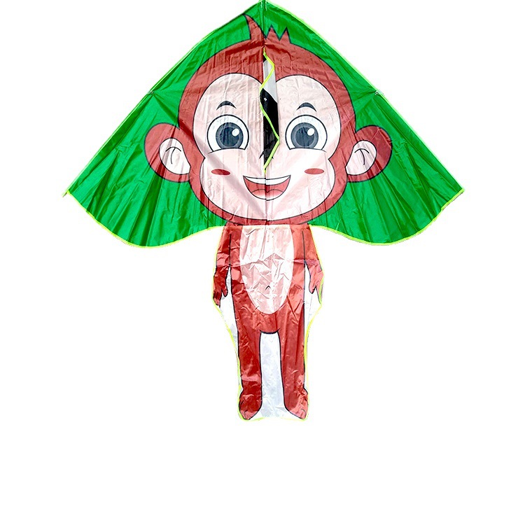 潍坊风筝批发新款全身大弯边猴子猪狗卡通儿童成人风筝厂家直销