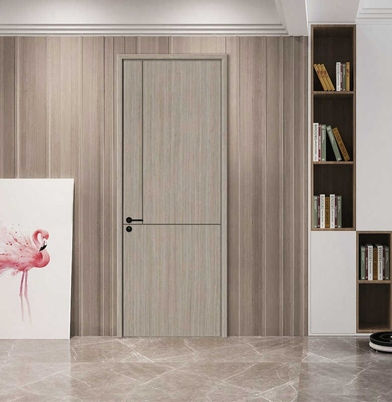 航天康达现代简约仿木纹生态门免漆环保树脂门室内仿木纹卧室门