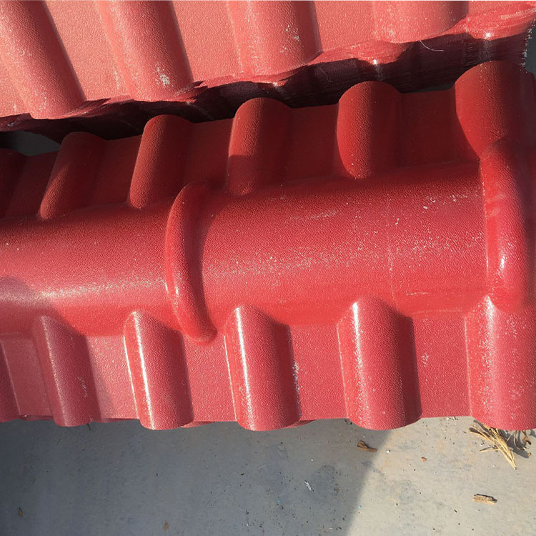 正脊瓦批发asa树脂瓦别墅公园屋脊仿古pvc建材塑料装饰瓦定制配件