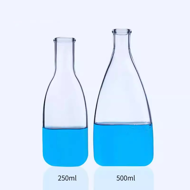 玻璃茄形培养瓶 细菌培养瓶250ml茄形瓶500ml茄子瓶 细胞培养瓶