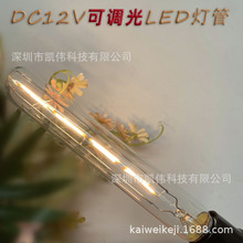 LED低压直流DC12V长笛灯管E27调光24V 户外防水广告装饰透明 灯泡